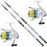 Trabucco Kit Surfcasting 2 canne Trabucco Avalon 150gr + 2 Mulinelli Trabucco avalon 6500 con filo gia caricato sped. inclusa!