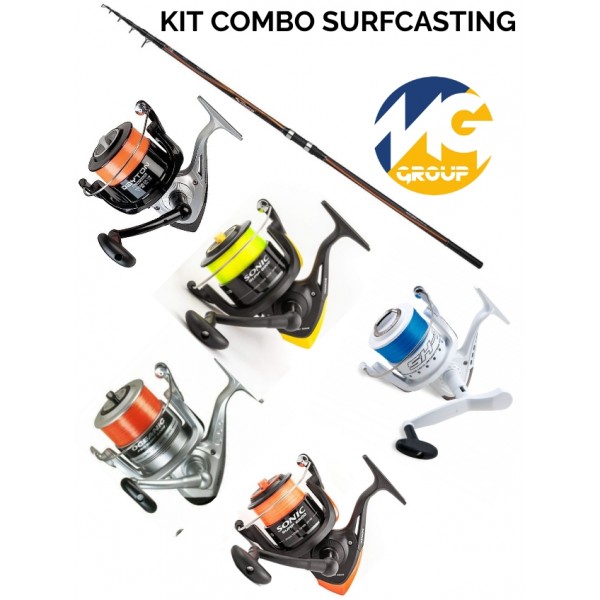 Kit Combo Surfcasting Shimano Sonora 4,20mt 150/200gr + Mulinello a scelta