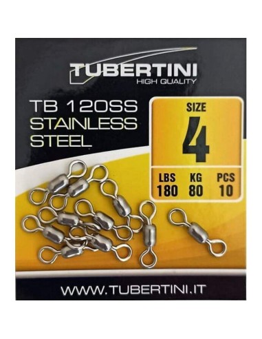 Girelle Tubertini acciaio inox resistenti durature surfcasting bolognese spinning bolentino