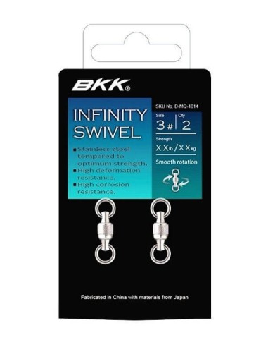 Girelle Bkk Infinity Swiwel Inox traina big game tonni resistente anticorrosione