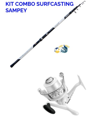 Kit Surfcasting SAMPEY Canna Long Beach 4,20mt 200gr + Mulinello Shizuka 5000