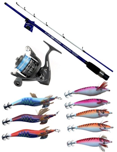 Kit Eging Completo Canna Blue Crab + Mulinello Trabucco Hydrus 4000 + Totanare/Oppai Omaggio