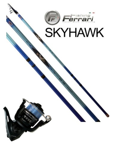 Kit Pesca Bolognese Canna Skyhawk 6mt + Mulinello Trabucco Hydrus 3000