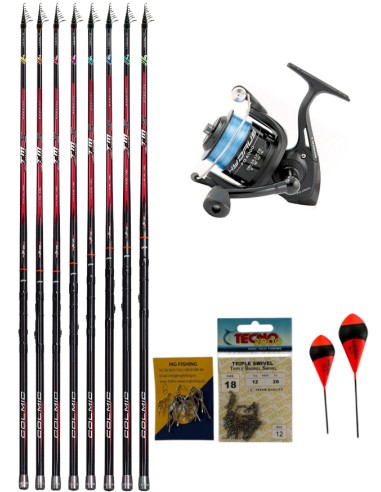 Kit Trota Lago Canna Colmic Special Master trout + Mulinello Trabucco Hydrus 3000 + Minuteria Omaggio