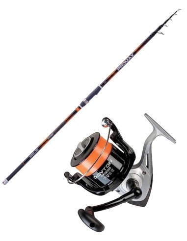 Kit Surfcasting Canna Sele Promax 4,20mt + Mulinello a scelta