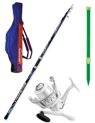 Kit Surfcasting Completo Canna + Mulinello + Picchetto + Fodero