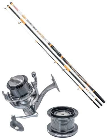 Kit Surfcasting 3 Pezzi Canna a scelta + Mulinello Alcedo Master Surf