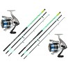 Kit Surfcasting 2pz Colmic Canna Altura 4,20 m 100-200 Gr+ 2pz Trabucco Dayton SW 8000 Mulinello